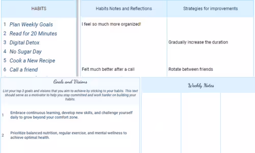 Real life weekly view